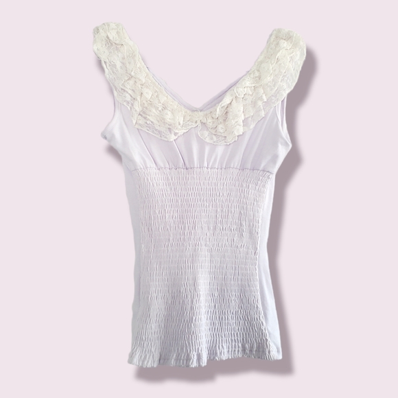 5/20$ - S&W - Women's Ruffles Top - S/M - Picture 2 of 7